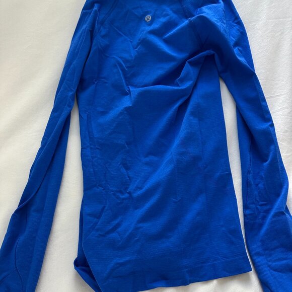 Lululemon Swiftly Long Sleeve Blue Size 2 - Picture 2 of 2